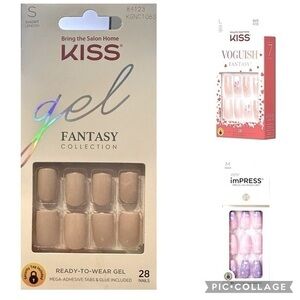 Kiss Nails-Gel Fantasy & Voguish 3 Sets